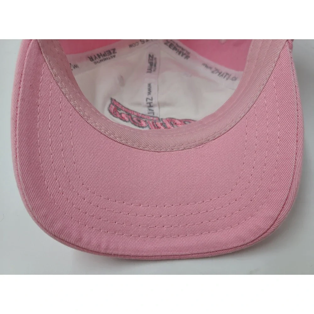 Youth Schaumburg Flyers‎ Zephyr Adjustable Hat Cap Northern League White Pink